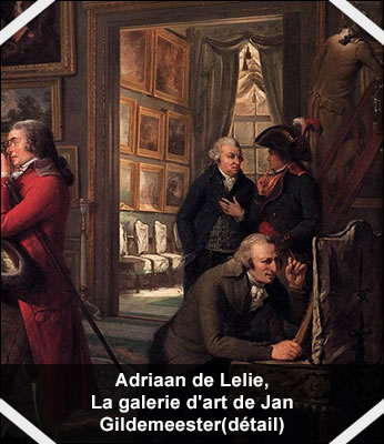 Adriaan de Lelie, La galerie d'art de Jan Gildemeester(dtail)