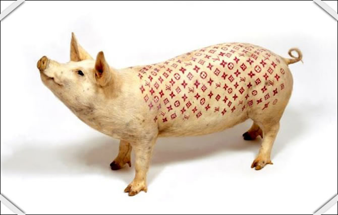 Wim Delvoye Cochon Louis Vuitton