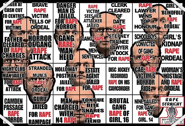 Gilbert and George ''Rape straight'' 2011