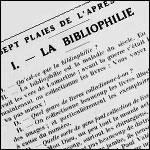 Mnippe : La Bibliophilie (1928)